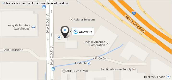 GRAVITY INTERACTIVE map
