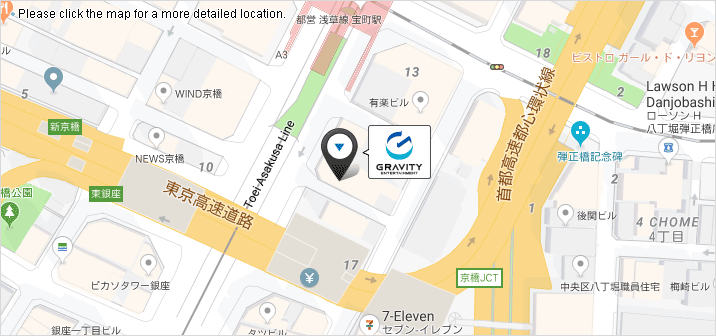 GRAVITY ENTERTAINMENT map